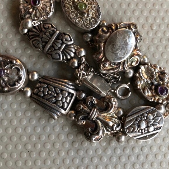 REAL RARE SHARAVESHK INDIA 925 SOLID BRACELET - Picture 3 of 6